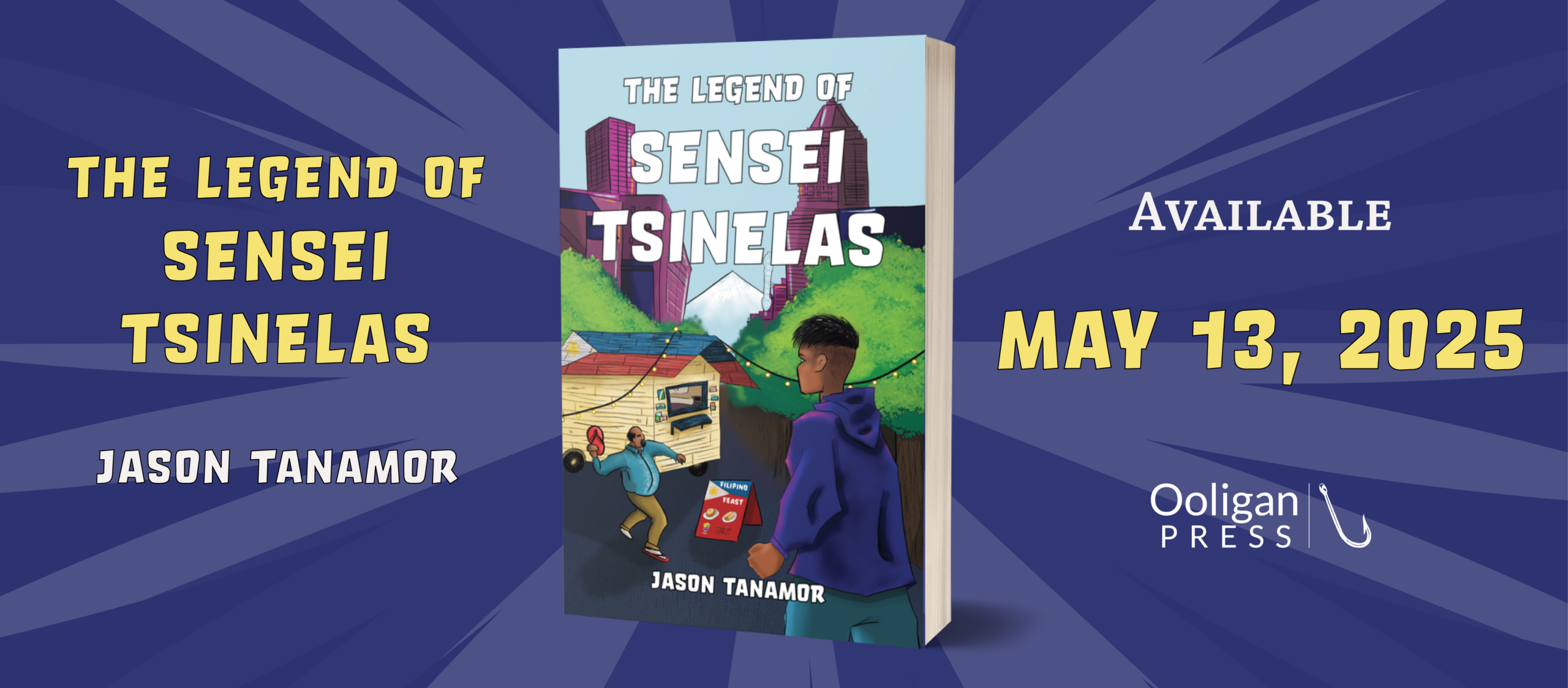 The Legend of Sensei Tsinelas by Jason Tanamor will be available May 13th, 2025!